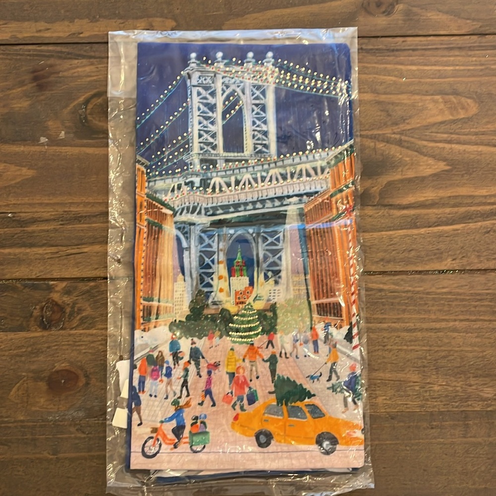 NWT Anthropologie Holiday in the city dish towel in New York - Picture 4 of 5